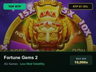 Fortune Gems 2 97.10% RTP Specification Card